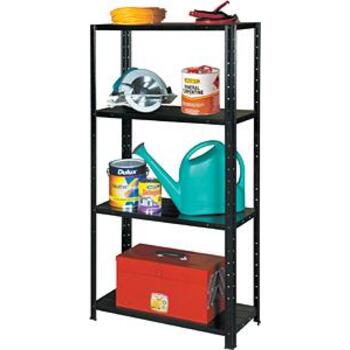 Shelf Unit 4 Tier 60kg 300Dx710Wx1370H Black