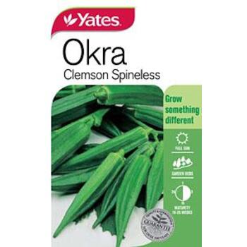 Yates Okra Clemson Spineless Seeds