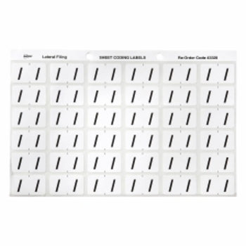 Sp- Labels Colour Coding Avery 25X38Mm / Side Tab White Pk180