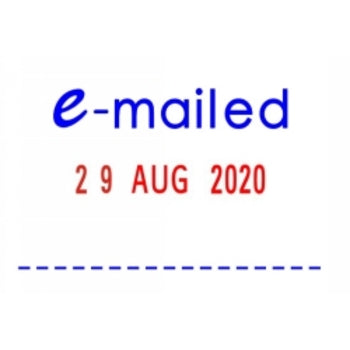 Stamp Deskmate Self Inking Emailed/Date