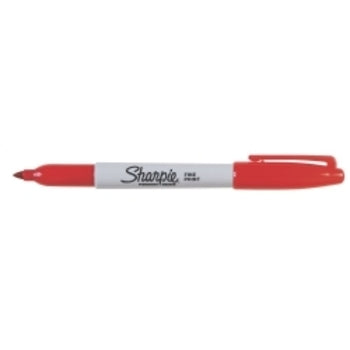 Marker Sharpie Permanent Fine 1.0Mm Red (B/C On Item)