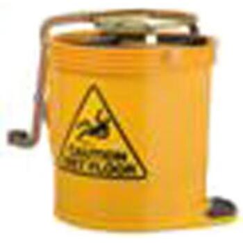 Bucket Mop Pedal Contractor Yellow 15L Oates