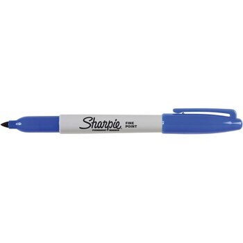 Marker Sharpie Permanent Fine 1.0Mm Blue (B/C On Item)