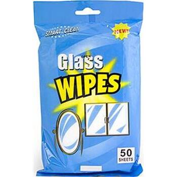 Cleaner Wipes Glass 50 Pack