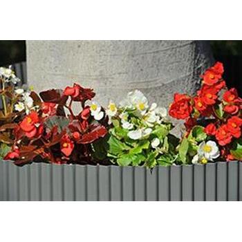 Garden Edging Metal Slate Grey 6m x 150mm