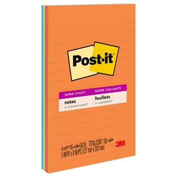 Sp -Notes Super Sticky Post-It 127X203Mm 5845-Ssuc Lined Rio Je Janeiro Pk4