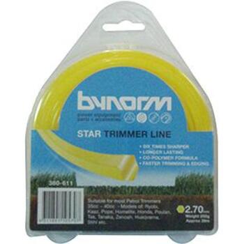 Bynorm Trimmer Line Star Yellow 2.7mm 250gm