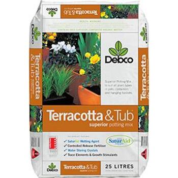 Terracotta & Tub Potting Mix 25L Debco