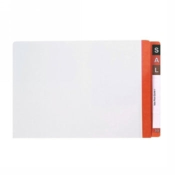 Sp- File Lateral Avery 367X242Mm White Shelf With Dark Orange Mylar Tab Pk1