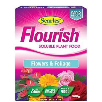 Fertiliser Flowers and Foliage Soluble Flourish 500g