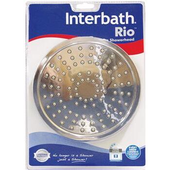 Interbath Rio Showerhead Rose Round Chrome 200mm