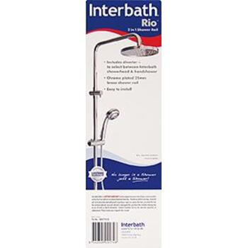 Shower Rail Rio 2in1 Bar 25mm