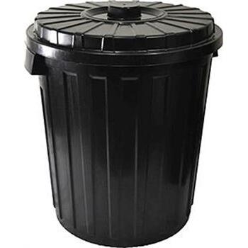 Bin Garbage Black 55L