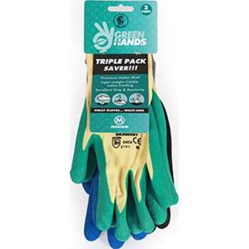 Garden Gloves Triple Pack Medium Rhino