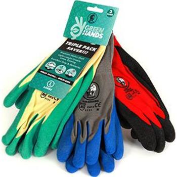 Garden Gloves Triple Pack Large Rhino