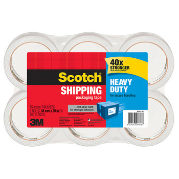 Tape Packaging Scotch Heavy Duty 3850-6 48Mmx50M Pk6