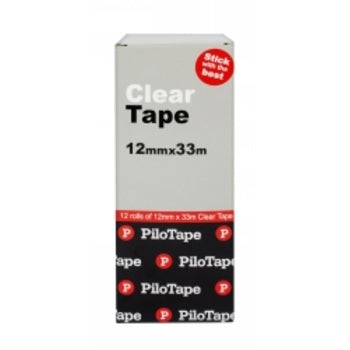 Tape Clear Pilotape 12Mmx33M Bx12