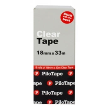 Tape Clear Pilotape 18Mmx33M Bx8