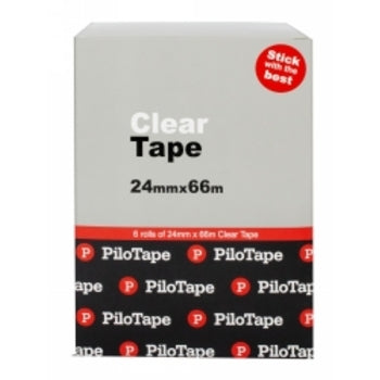 Tape Clear Pilotape 24Mmx66M Bx6