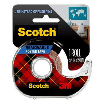 Tape Poster Scotch 109 19Mmx3.8M Removable On Dispenser