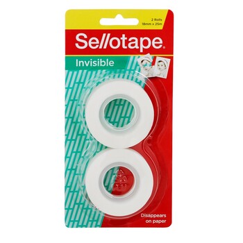 Tape Invisible Sellotape Refill 18Mmx25M Pk2