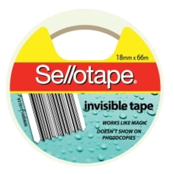 Tape Invisible Sellotape18Mmx66M