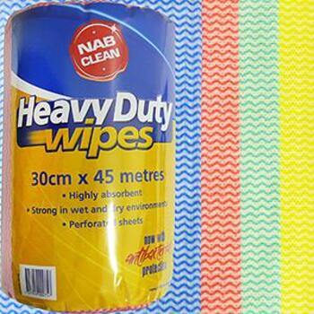 Wipes Heavy Duty Blue 45mx30cm