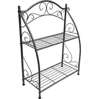 Plant Stand Two Shelf Hammertone