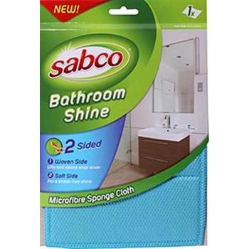 Cloth Cleaning Bathroom Shine Microfibre Dual Action Sabco