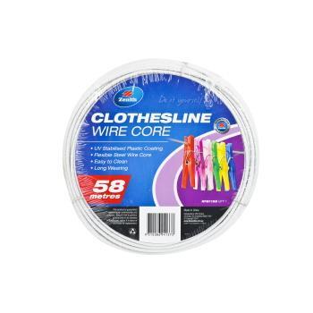 Clothesline Wire Pvc Wire Light Grey 3.7mmx58M