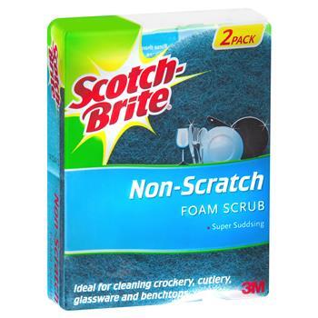 Sponge Non Scratch Foam Scrub 2pk Scotch-Brite