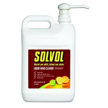 Cleaner Hand Scrub Citrus Liquid RTU Pump 4.5L Solvol