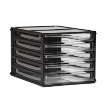 Filing Drawers Esselte Black Frame 5 Drawers