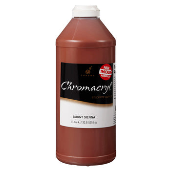 Paint Chromacryl 1 Litre Burnt Sienna