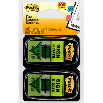 Flags Post-It 680-Sd2 Sign & Date Pk100