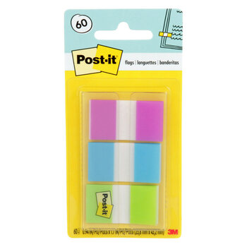 Flags Post-It 680-Pbg Purp/Blu/Grn 60 Flags