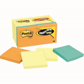 Sp- Notes Post-It 654-14-4B Mixed Pack