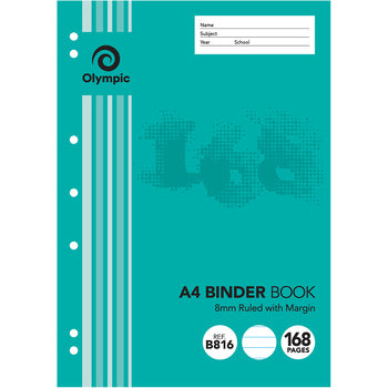 Sp- Binder Book Olympic A4 8Mm Ruled 168Pg