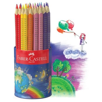 Pencil Coloured Faber-Castell Junior Grip Triangular Pk50