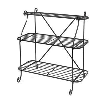 Plant Stand 3 Tier Wrought Iron 90cm x 35cm x 90cm