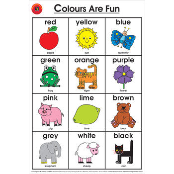 Sp- Poster Laminated Colours Are Fun 50 X 74Cm Edvantage