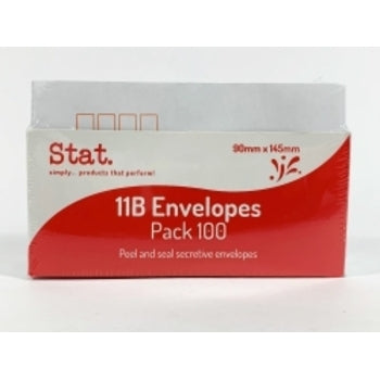 Envelope Stat 11B Secret Peel/Seal Pk100