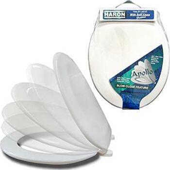 Toilet Seat Apollo Soft Close White Haron