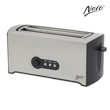 Sp- Toaster Nero Stainless Steel 4 Slice