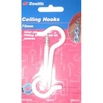 Hooks Ceiling 75X4.8mm Wh Cd2