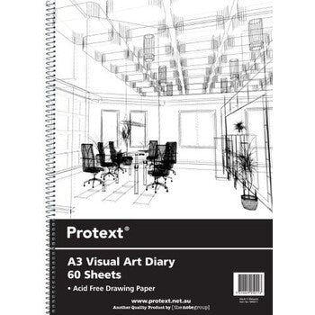 Sp- Visual Art Diary Protext Pp A3 120Pg 110Gsm White Page