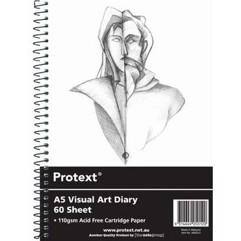 Sp- Visual Art Diary Protext Pp A5 120Pg 110Gsm White Page
