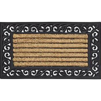 Door Mat Coir Rubber Scroll 450X1200mm