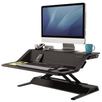 Sp- Workstation Fellowes Lotus Sit Stand Black