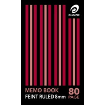 Memo Book Olympic 165X100Mm Stapled 80Pg